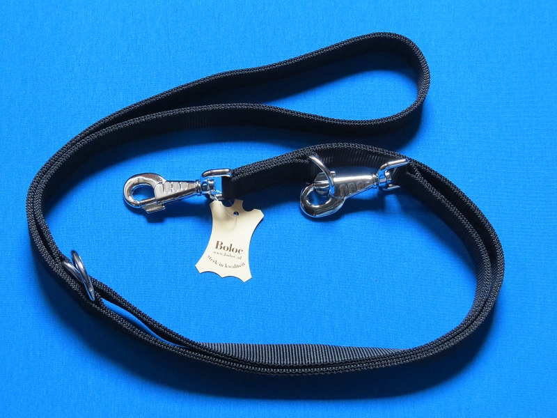 dressuurlijnnylon25mmzwart